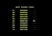 Sky Shark for Commodore 64 - High scores.
