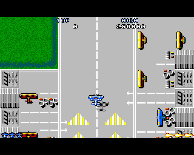 Sky Shark Amiga Screenshot: Game start.