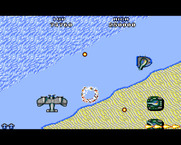 Sky Shark for Amiga - Crash! I've been hit!