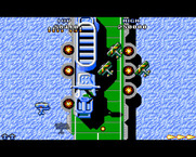 Sky Shark for Amiga - Some ships are longer than the entire screen!