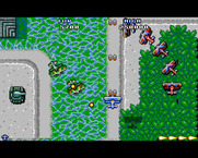 Sky Shark for Amiga - Shoot the entire red squadron for a power up.