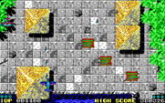 Sky Shark for IBM PC/Compatibles - Three tanks attacking at once...