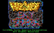 Sky Shark for IBM PC/Compatibles - Title screen.