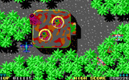Sky Shark for IBM PC/Compatibles - Bombing some turrets.
