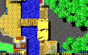 Sky Shark for IBM PC/Compatibles - The game features varied terrain...