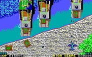 Sky Shark for IBM PC/Compatibles - Tanks appear from these ships and attack!