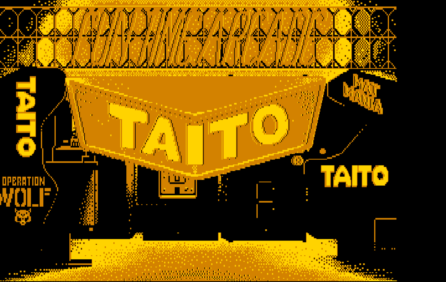 Sky Shark IBM PC/Compatibles Screenshot: Taito logo - part 2.