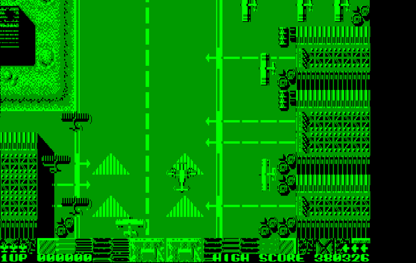 Sky Shark IBM PC/Compatibles Screenshot: Ready for takeoff!