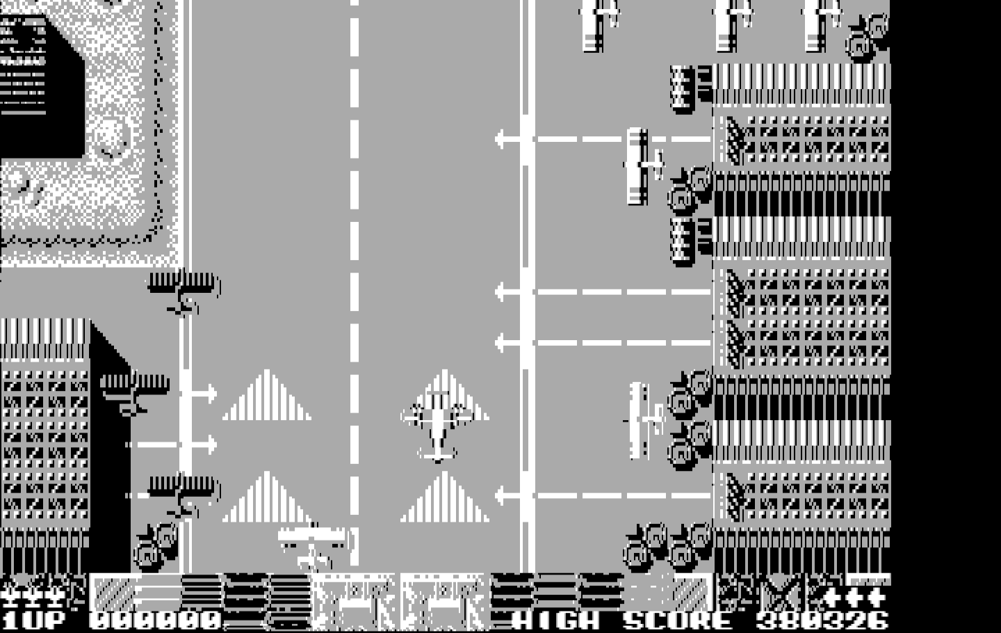 Sky Shark IBM PC/Compatibles Screenshot: Ready for takeoff!