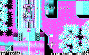 Sky Shark for IBM PC/Compatibles - A large opponent on the tracks emerges...