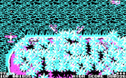Sky Shark for IBM PC/Compatibles - Surrounded! Enemy planes are everywhere.