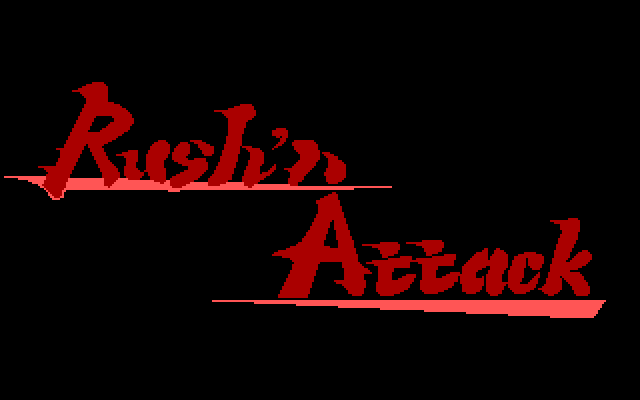 Rush'n Attack IBM PC/Compatibles Screenshot: Title screen.