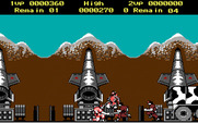 Rush'n Attack for IBM PC/Compatibles - This truck has a seemingly endless supply of attackers.