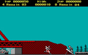 Rush'n Attack for IBM PC/Compatibles - End of the first level; this guy can be deadly!