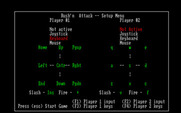 Rush'n Attack for IBM PC/Compatibles - Setup menu.