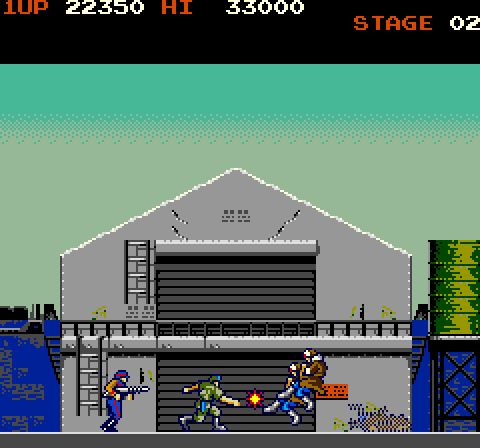 Rush'n Attack Arcade Screenshot: Level two start.