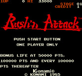 Rush'n Attack for Arcade - Coin inserted, press button to start.