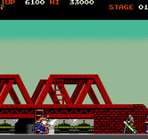 Rush'n Attack for Arcade - Hit by enemy fire.
