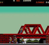 Rush'n Attack for Arcade - The first enemies approach...