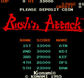 Rush'n Attack for Arcade - Title screen (U.S. version).