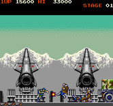 Rush'n Attack for Arcade - A seemingly endless supply of opponents jumps out of the back of this truck...