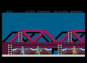 Rush'n Attack for Atari 8-bit - Game start.