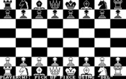 Chess88 for IBM PC/Compatibles - The chess board; opening configuration.