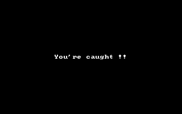 Castle Wolfenstein IBM PC/Compatibles Screenshot: Oh no, I was caught!