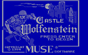 Castle Wolfenstein for IBM PC/Compatibles - Title screen.