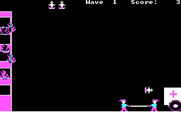 Bouncing Babies for IBM PC/Compatibles - Carry the babies safely to the ambulence!