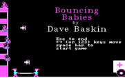 Bouncing Babies for IBM PC/Compatibles - Title screen.