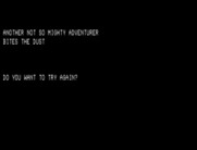Telengard for TRS-80 - Game over.