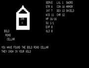 Telengard for TRS-80 - Visiting the Bold Road Cellar...