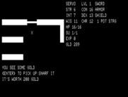 Telengard for TRS-80 - Picking up gold...