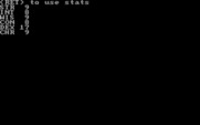 Telengard for IBM PC/Compatibles - Creating a new character.