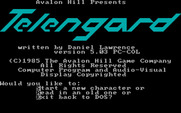 Telengard for IBM PC/Compatibles - Title screen.
