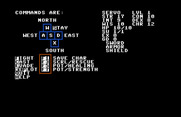 Telengard for Commodore 64 - Here's the list of commands.