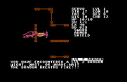 Telengard for Commodore 64 - Lookout, it's a level 2 dragon!