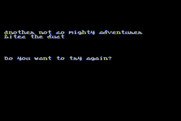 Telengard for Atari 8-bit - Game over. Try again?