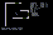 Telengard for Atari 8-bit - The game begins...