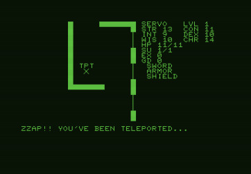 Telengard for Commodore PET - Zzap! I've been teleported...