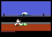 Karateka for Atari 7800 - FIrst opponent down...