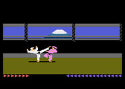 Karateka for Atari 7800 - Kicking...and I missed!