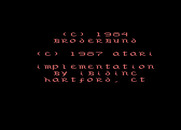 Karateka for Atari 7800 - Copyright information.
