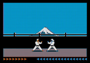 Karateka for Apple II - My next opponent has a lot more health than I do!