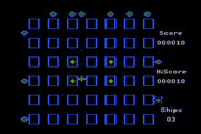 Crossfire for Atari 8-bit - Game start.