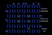 Crossfire for Atari 8-bit - Starting screen.