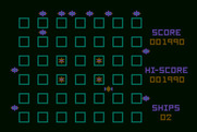 Crossfire for Atari 8-bit - Start of round 2.