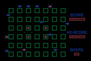 Crossfire for Atari 8-bit - Game start.