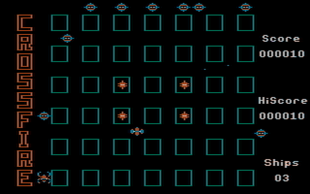 Crossfire IBM PC/Compatibles Screenshot: Game start.